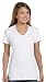 Hanes Women's Nano- V-Neck T-Shirt White Medium