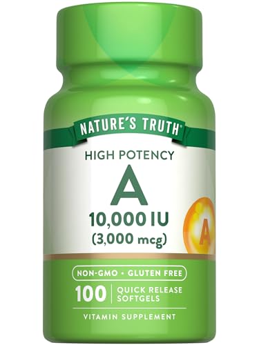 Nature's Truth Vitamin A 10000 IU Softgels | 100 Count