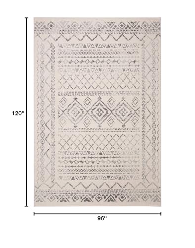 Tapete Decorativo SAFAVIEH 8x10 Tulum Ivory y Gris miniatura 2