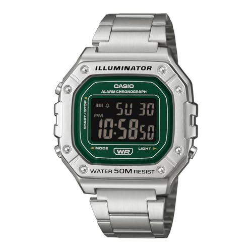Image of Casio W-218HD-3AVDF Digital Silver Watch Unisex (I136)