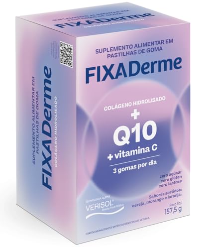 Fixaderme Gomas de Colágeno Hidrolisado com Coenzima Q10