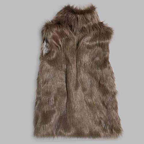 Generic FUZZY CARDIGAN Faux Fur Vests For Women,2024 Faux Wool Vest Open Front Lapel Vest Coats Warm Soft Shaggy Casual Jacket Loose Sleeveless Fuzzy Fleece Jackets thumb #2