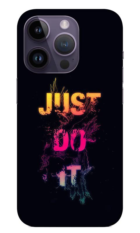 Next Door Enterprises Just Do It Back Cover for Apple iPhone 14 Pro (Poly Carbonate | Black)