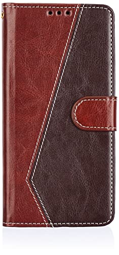 Amazon Brand - Solimo Flip for Mi Redmi 10 Lite Note 9 Pro Max (Faux Leather_Brown & Coffee)