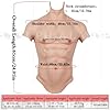 Combinaison De Muscles Abdominaux en Silicone pour Homme, Muscles Doux Et Textures De Peau Claires pour Accessoires d'halloween,Color 2,One Size #3
