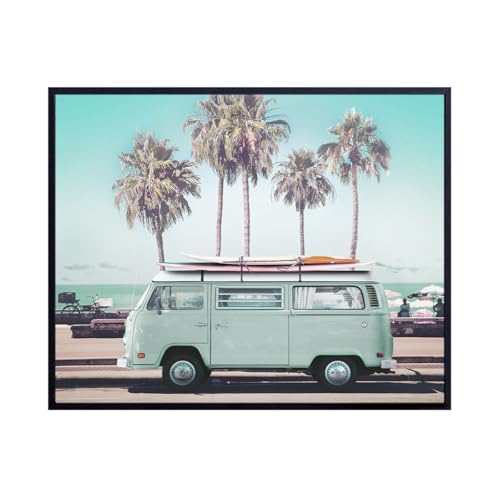 Summer Beach House Wall Art Decor - Surf Volkswagen...