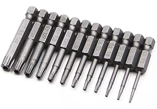 Image of aiyun 12-Piece Security Bits Screwdriver Set Star Driver Bit (50mm)
