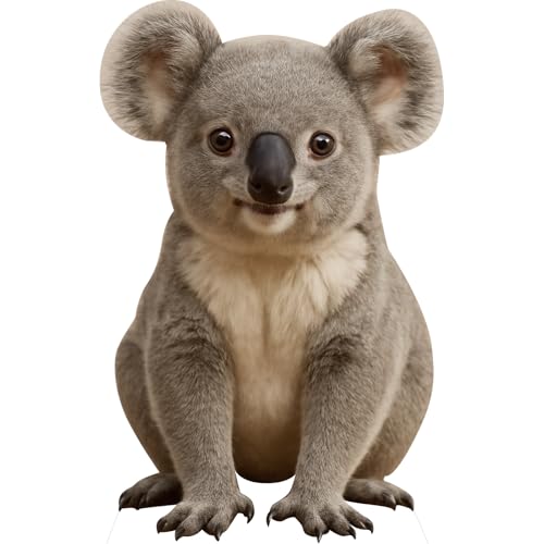 Image of Koala Life SizeCardboard Cutout 2FT, 1 PC, Party Decor, Birthday | Animal Standup Koala Cardboard Cutout for Events, Photo, Birthday, Party Decor, Home Decor, Kids Parties