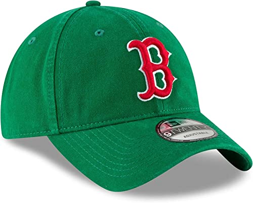 New Era MLB Khaki Core Classic 9TWENTY Adjustable Hat Cap One Size Fits All, Boston Red Sox Kelly Green, One size - Image 2
