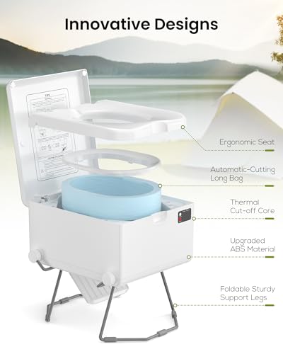 Modiwell Smart Dry Flush Toilet [Odorless, One-Click Automatic Waste Disposal, Self Contained] Rechargeable Portable Waterless Toilet For Rv thumb #3