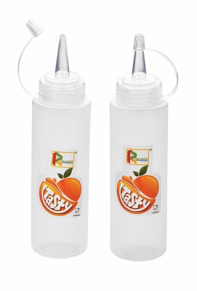 SBA PRIME 200ml Food Grade BPA Free Squeeze Sauce Bottle | Refillable Leakproof Plastic Condiment Dispenser for Ketchup, Chutney, Mayonnaise, Oil, Icing, Cream & Salad Dressing | Pack of 1-image-0