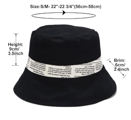 Image of Quanhaigou Bucket Hat for Men Women,Packable Reversible Printed Sun Hats,Fisherman Outdoor Summer Travel Hiking Beach Caps