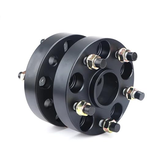 nutXy[T[ 2s[X 15/20/25/30/35/40mm PCD 5x1105x114.3 5x100 5x108 5x112 5x120 5x130 zC[Xy[T[ϊA_v^[(2PCS 40mm Black)