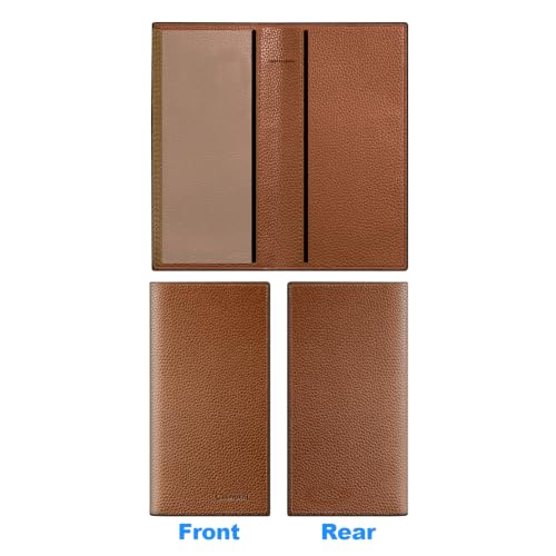 Image of CASMONAL Checkbook Cover for Women & Men, PU Leather Wallet RFID Blocking