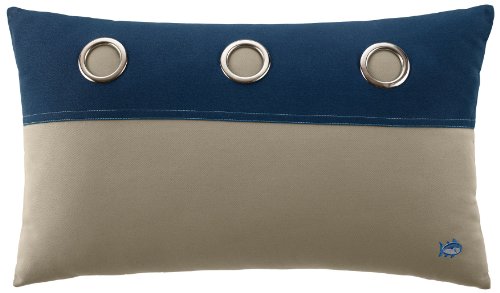 Southern Tide The Grommet Pillow, 12 by 20-Inch, Khaki