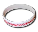 Supportershop England-Armband, Silikon, Unisex, Kinder, Weiß, Einheitsgröße