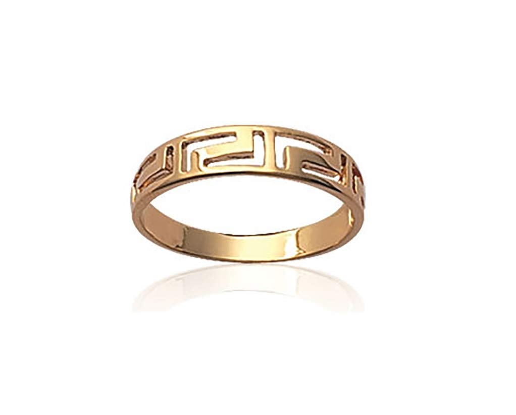 Bague en plaqué or motif géométrique pour accessoiriser vos tenues - 5