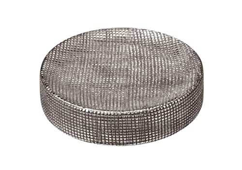 WENKO Jabonera Rivara, jabonera para pastilla de jabón, cerámica de calidad, elegante decoración plateada ideal para el cuarto de baño y aseos de invitados, pintada a mano, Ø 10 x 2,5 cm, plata