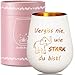 Kleine Elefant Windlicht Glas mit Gravur-VERGISS NIE,WIE STARK DU BIST, Gute Besserung Prüfung Geschenke für Beste Freundin, Mutmacher Geschenk für Tocther Schwester Kollegin Geburtstagsgeschenk