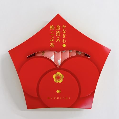 Amazon.co.jp: 【金沢金箔の箔一】かなざわ 金箔入 梅こぶ茶 : 食品
