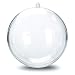 12 Clear Plastic Ball Fillable Ornament Favor 4" 100mm
