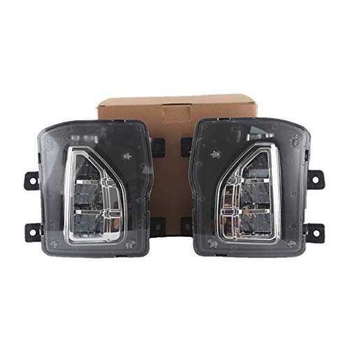 July King LED Daytime Running Light DRL compatible for Chevrolet Silverado 1500 2016 2017 2018, Car 6000K LED Front Bumper Fog Lamp