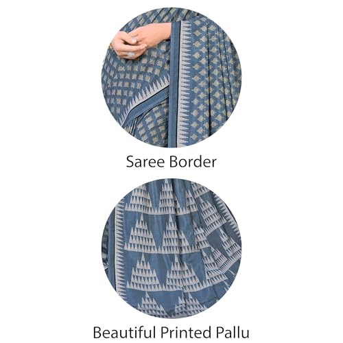 Image of Vimla Women's Kanjivaram Silk Uniform Saree and Unstitched Blouse Piece | Office School Uniform Saree For Women | Sari for Women
