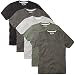 Charles Wilson Paquete 5 Camisetas Cuello Redondo Lisas (X-Large, Monochrome)