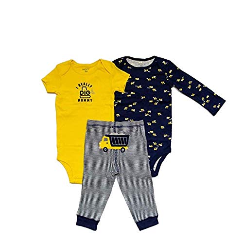 Carter's Baby Boys 3-pc. I Really Dig Mommy Layette Set 3 Month Blue/Yellow/White