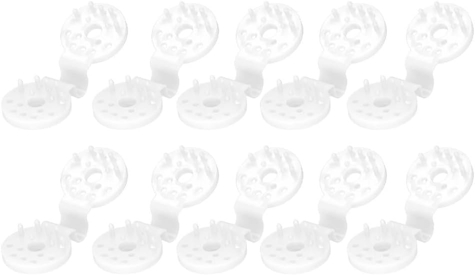 ABS Shade Cloth Tarp Clips Lock Grip & Sun Shade Fasteners Heavy Duty Bird Proof Resist for Greenhouse, Outdoor Garden, Shade Net and Canopy(White)