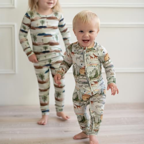 Tiny Revival Baby Zipper Pajamas Sleepers–Hypoallergenic, Newborn to Toddler, Tencel Modal, Soft–Bible Clothing2