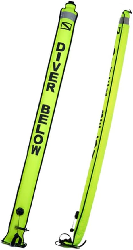 Buoy Colorful Visibility SMB 1.2m Safety Inflatable Scuba Diving Surface for Enhanced Visibility and Easy Identification in Diving Activities