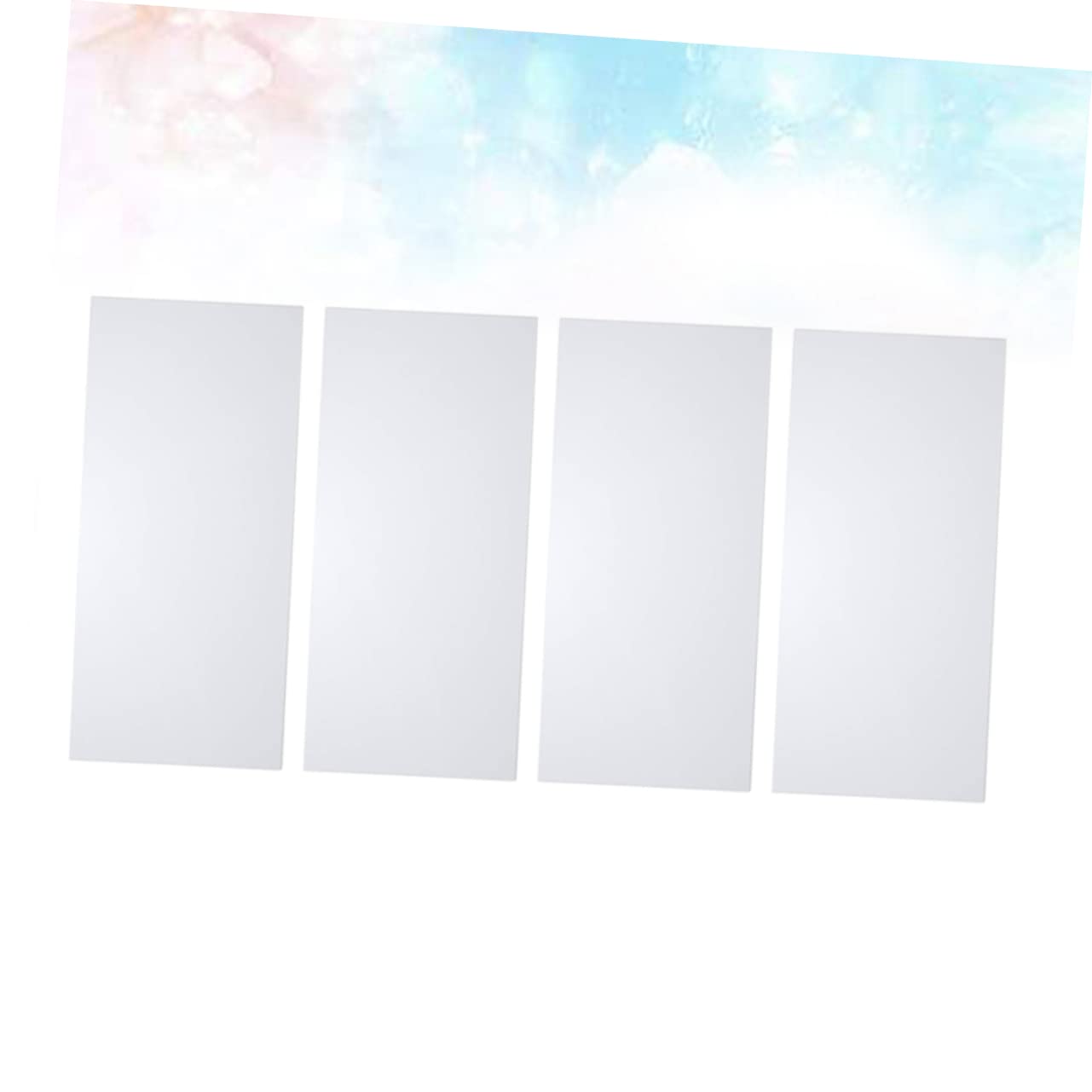 UKCOCO Cubierta Magnética de 30x14cm para Rejilla de Ventilación de Aire Fácil de Instalar Blanco Paquete de 4 Piezas para Ventanales y Suelos