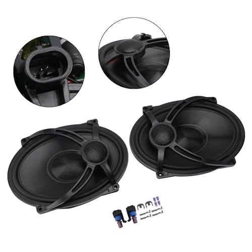 Parlantes 5" x 7" para tapas de bolsa de moto Touring miniatura 7