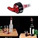 4PCS Automatic Measured Bottle Pourer, Quick Shot Spirit Liquor Pour Spouts, 50ml Liquor Bottle Pourers Wine Cocktail Dispenser Hot ﻿ (Red)