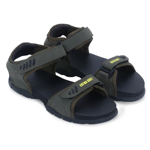 Image of DOCTOR EXTRA SOFT Men's Classic Athletic & Outdoor Casual Sandals /Floaters With Adjustable Cushion Strap For Adult|Comfortable & Lightweight|Stylish & Anti-Skid|Everyday Use For Gents & Boys D-301