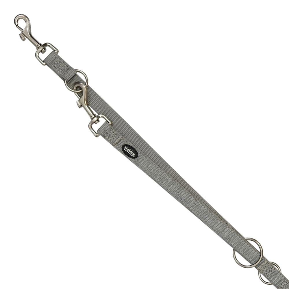 Nobby Full Reflect 52058-42 Dog Lead M L 200 cm W 20 mm Grey