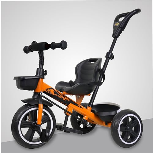 Luusa® TFT RX-500 Plug N Play Tricycle for kids /Baby Tricycle With Parental Control, Seat Belt For 1-4 Years Boys/Girls/Kids/Baby/Carrying Capacity Upto 25 kgs (Orange) Proudly MADE IN INDIA (Image - 2)