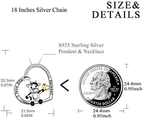 VONALA Hond en Meisje Ketting voor Meisjes Kat Ketting voor Vrouwen 925 Sterling Zilver Huisdier Hanger Cadeaus voor Huisdierenliefhebbers Herdenkingsjuwelen voor Huisdieren, 2,9 cm x 2 cm met 23,1 cm