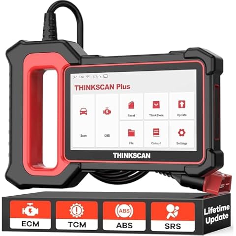 THINKCAR OBD2 Scanner, ABS/SRS/ECM/TCM System Car OBDⅡ Diagnostic Scan Tool, 94+ Vehicle Brands Car Code Reader, AutoAuth for FCA SGW Cover