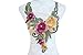 9.6"W x 13.6"L Venise Bridal Floral Trim Lace Applique Wedding B034#12