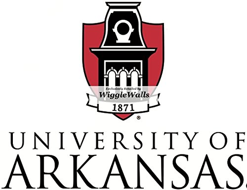 7 Inch University Arkansas Logo Uark Razorbacks Hogs AR Hog Removable Wall Decal Sticker Art NCAA Home Room Decor 7 by 4.5 Inches