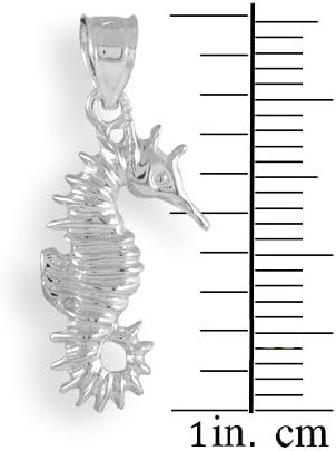 Claddagh Gold 925 Sterling Silver Seahorse Pendant - Image 3