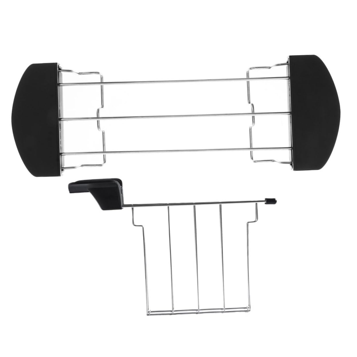 COLLBATH Sandwich Bread Baking Rack Toaster Warming Rack Bread Slice Holder Toast Warming Racks Toaster Racks Set of 2