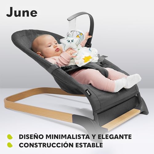 Miniatura 5 de LIONELO June hamaca de bebé, movimiento natural del balanceo, desde los primeros días de vida hasta los 9 kg, ligera, estable, antideslizante, cinturones de seguridad, hamaca plegable para bebes | De Bebé, Movimiento Natural del Balanceo, desde los Primeros Días de Vida hasta los 9 kg, Ligera, Estable, Antideslizante