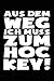 Ich muss zum Hockey: Notizbuch / Notizheft für Hockey-Fan Hockeyspieler-in Hockey-Fan Trikot A5 (6x9in) liniert mit Linien