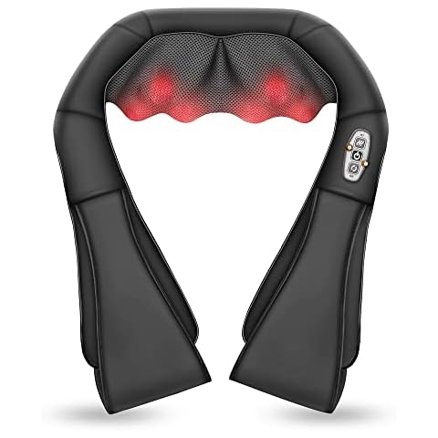 Comfier Massagegerät mit Wärmefunktion, Shiatsu Nackenmassagegerät Cover