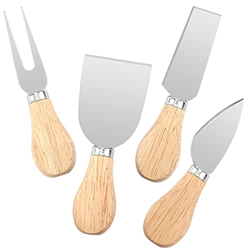 UUBAAR 4 PCS Cheese Knife Set for Charcuterie...