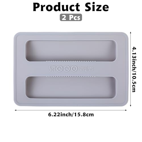 Ymapinc 2Pcs Toaster Cover 2 Slice Silicone Toaster Dust Covers Grey Bread Machine Cover Protector Silicone Toaster Lid Bread Maker Cover Sandwich Machine Part Accessories