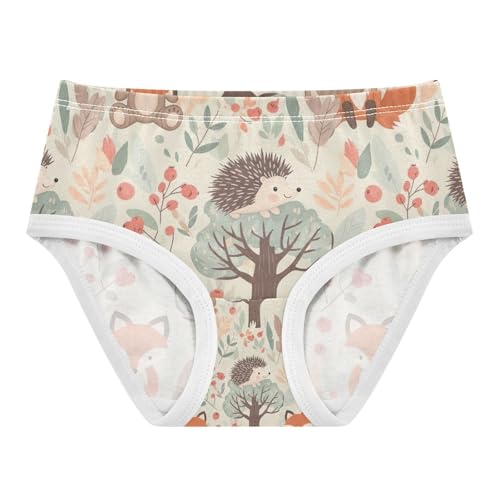 Cute Animals Bears Foxes Kids Underwear Girls, Toddler Briefs, Girls Underwear Cotton, 2–8 Years